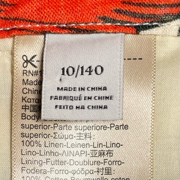 Scotch & Soda Girls R’Belle Linen High Rise Ruffle Shorts Size 10 Like New - Picture 12 of 14